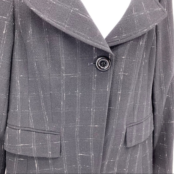 Lafayette 148 NY 1 Button Black Virgin Wool Jacket - Picture 3 of 7